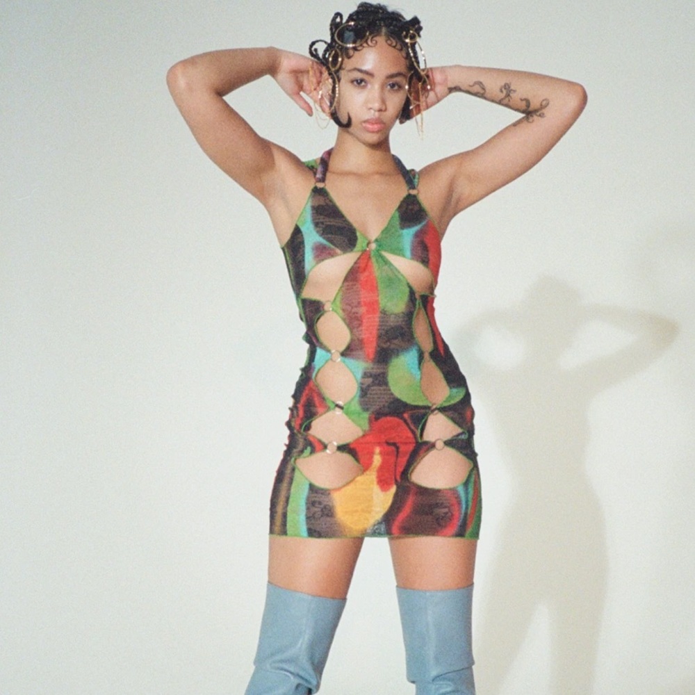 Kim Shui Multicolor Cutout Mini Dress